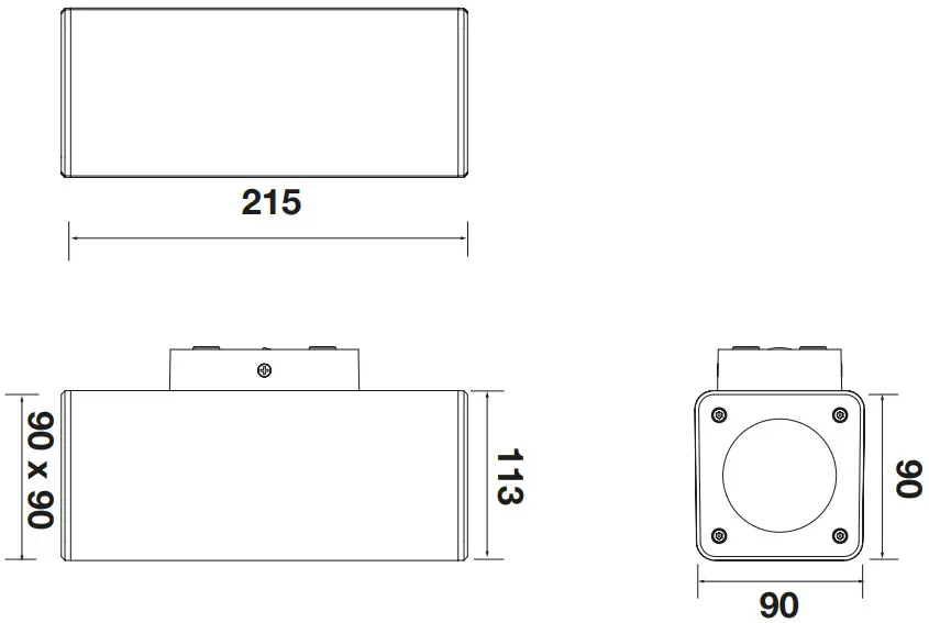 LEDVANCE 7014802 Gauge Sight Temp-Jlg Logo - Technical drawing