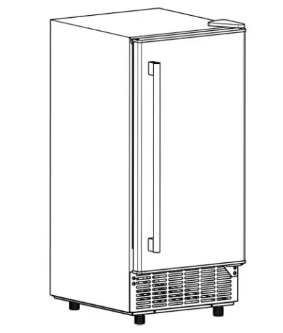 newair NCI080SS00 Built In or Freestanding Clear Ice Maker