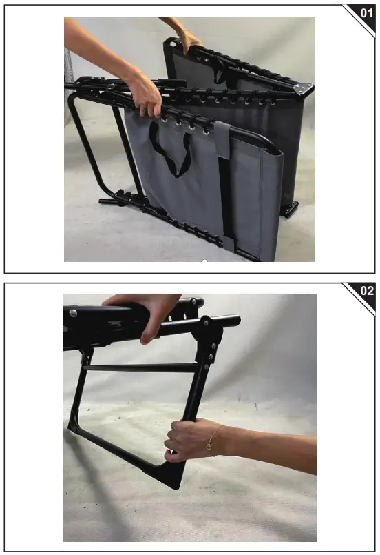 Outsunny 84B-206GY Reclining Sun Lounger - Fig1