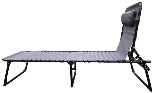 Outsunny 84B-206GY Reclining Sun Lounger