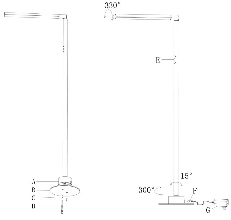 Lucci CONNECT 269705 Beam Smart Floor Lamp