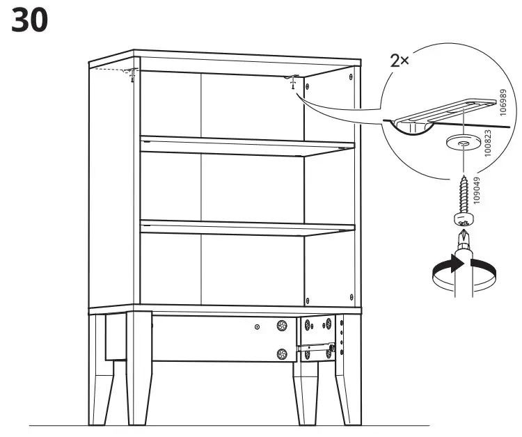 IKEA 005.422.91 FLUBERG Storage Unit with Legs - fig 21