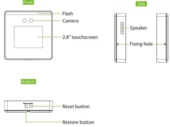 ZKTECO-Horus-TL1PRO-2-8-Inch-Linux-Visible-Light-FIG-1