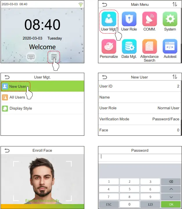 ZKTECO-Horus-TL1PRO-2-8-Inch-Linux-Visible-Light-FIG-5