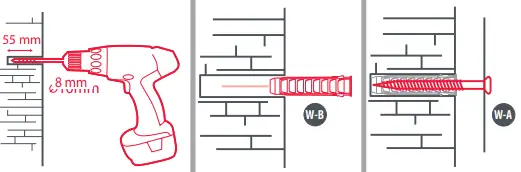 ONE FOR ALL WM4221 Solid Tilting TV Wall Mount B2a