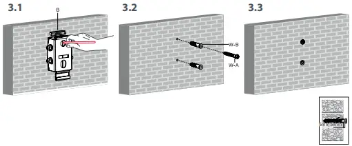 ONE FOR ALL WM4221 Solid Tilting TV Wall Mount B3a