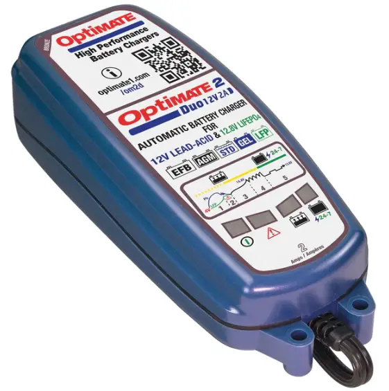 OptiMATE TM-550 2 DUO Battery Charger and Maintainer