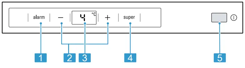 SIEMENS KI41F Refrigerator - Control panel