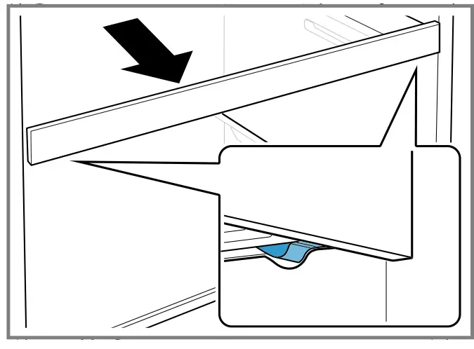 SIEMENS KI41F Refrigerator - Removing the shelf 1