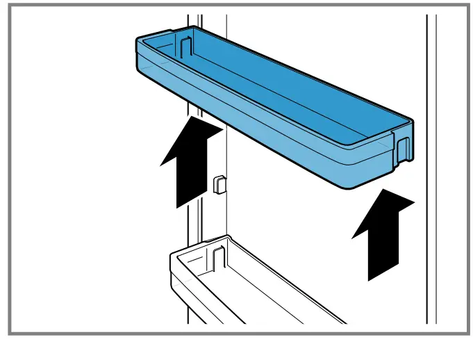 SIEMENS KI41F Refrigerator - Removing the shelf 2