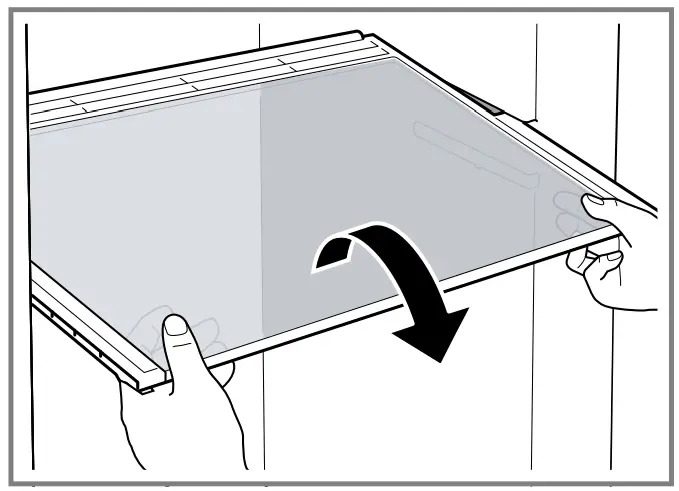 SIEMENS KI41F Refrigerator - Removing the shelf