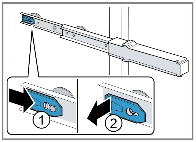 SIEMENS KI41F Refrigerator - telescopic rails 1