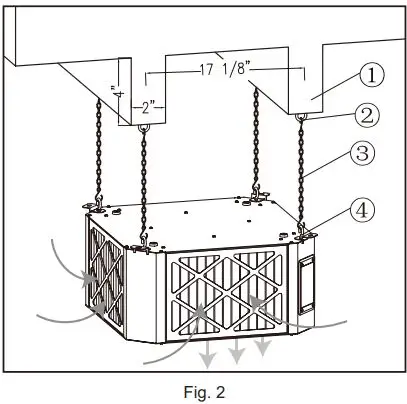 ALORAIR-Purecare-1350IG-1350-Air-Filtration-System-fig-4