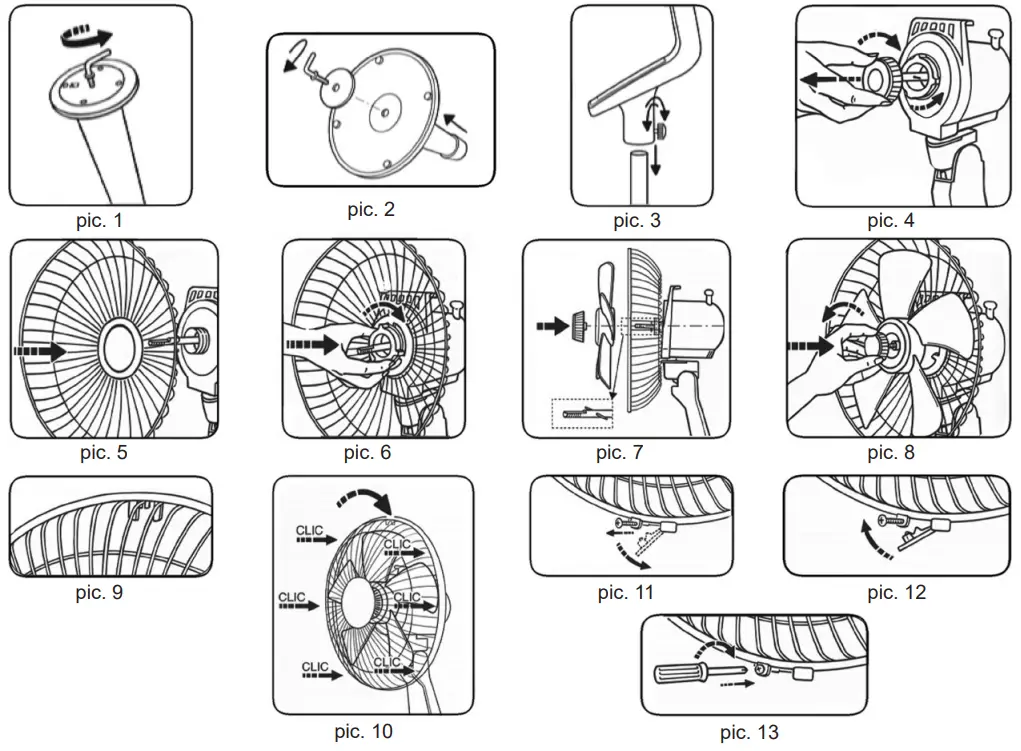 BRAYER BR4971 Fan - Discription 1