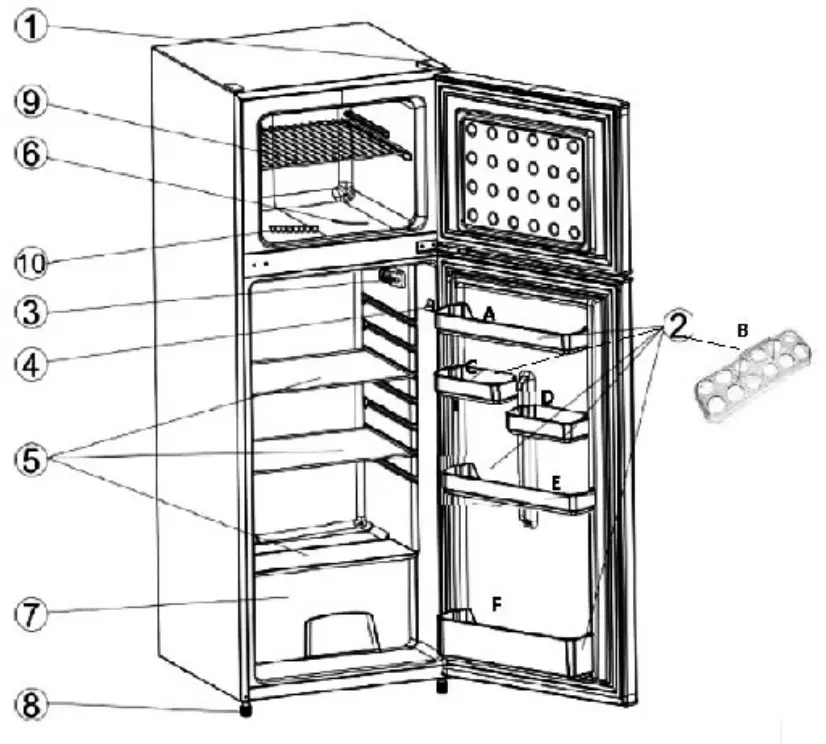 FRIGIDAIRE EFR753-PLATINUM, EFR753-PLATINUM-6COM Refrigerator - parts