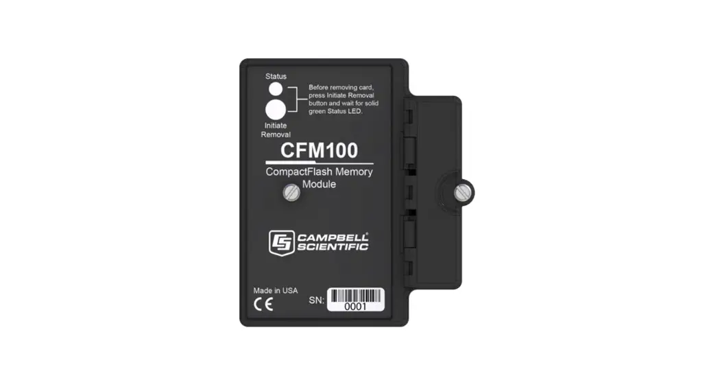 Campbell Cfm100 Control Unit Compactflash User Manual Campbell Cfm100 Control Unit Compactflash User Manual