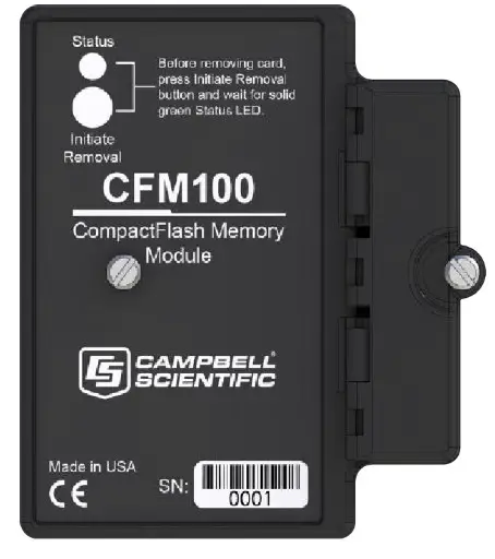 Campbell CFM100 Control Unit CompactFlash