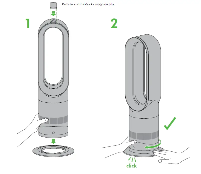 Dyson Hot And Cool AM09 Fan Heater Operating Manual-fig-1