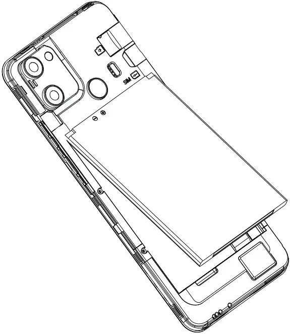Vortex HD65 Mobile Phone - Battary