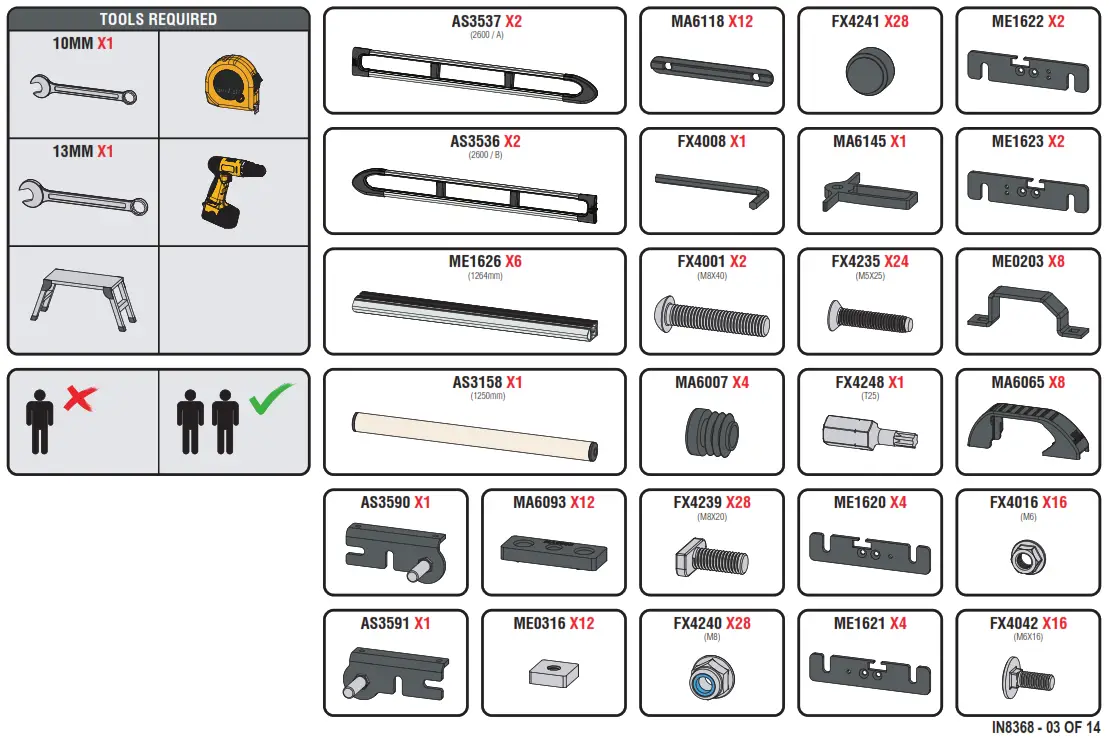 VAN GUARD ULTI Rack+ Roof Rack - Figure3