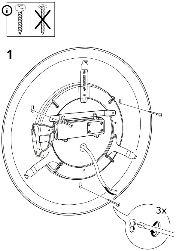 IKEA 502.481.26 STORJORM Mirror with Integrated Lighting - Fig 1