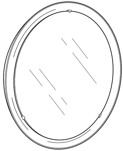 IKEA 502.481.26 STORJORM Mirror with Integrated Lighting