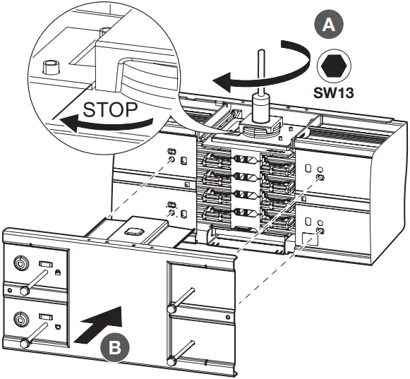 hager KEM39S10R0LMF Joint Block C5