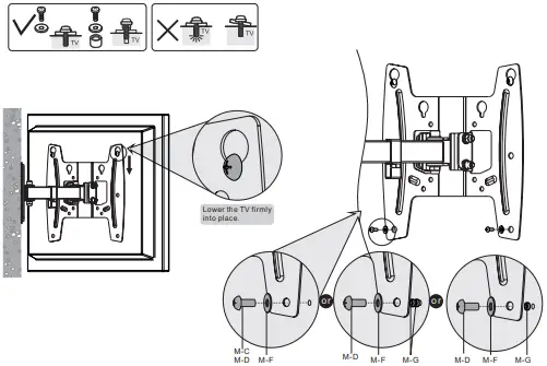 ONE FOR ALL WM4241 Solid Turn TV Wall Mount B5b