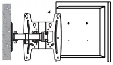 ONE FOR ALL WM4241 Solid Turn TV Wall Mount B5c