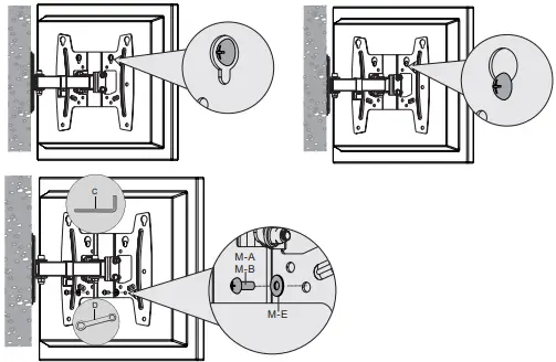 ONE FOR ALL WM4241 Solid Turn TV Wall Mount B5d