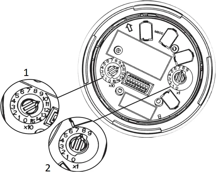 Honeywell WRA-xC-I05 - Address settings