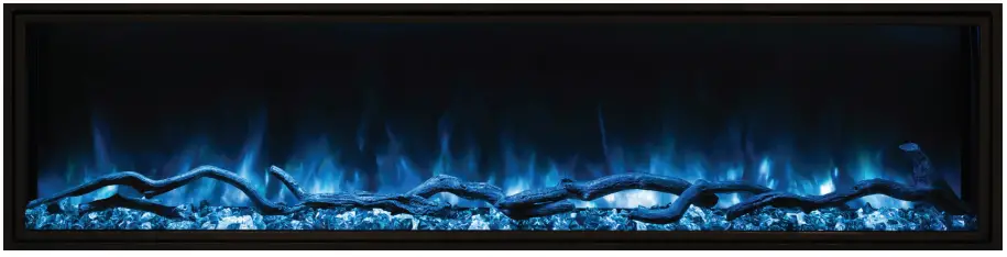 MODERN FLAMES LPS-4414 Landscape Pro Slim Series 44 Inch Built In Linear Electric Fireplace 1