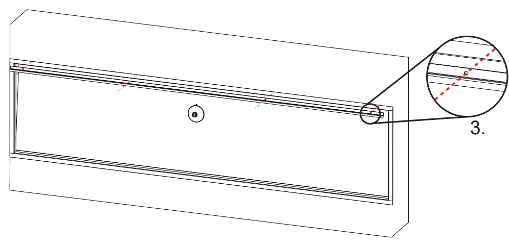 MODERN FLAMES LPS-4414 Landscape Pro Slim Series 44 Inch Built In Linear Electric Fireplace - framed 8