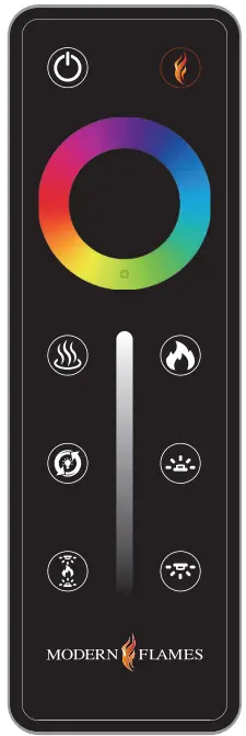 MODERN FLAMES LPS-4414 Landscape Pro Slim Series 44 Inch Built In Linear Electric Fireplace - remote