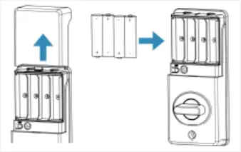 DUSUN DSL-090-1 - Install the batteries 1