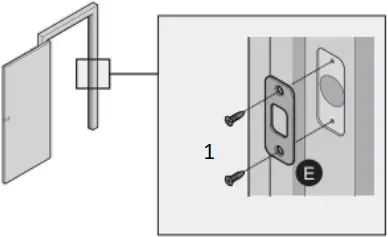 DUSUN DSL-090-1 - Install the latch and strike 10