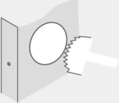 DUSUN DSL-090-1 - Mark the door for drilling 3-a