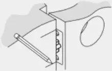 DUSUN DSL-090-1 - Mark the door for drilling 4-a