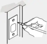 DUSUN DSL-090-1 - Mark the door for drilling 4-c
