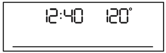 AEG BPK556360M Built In Oven - display shows