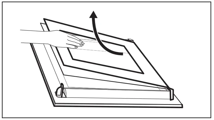 AEG BPK556360M Built In Oven - glass panel with
