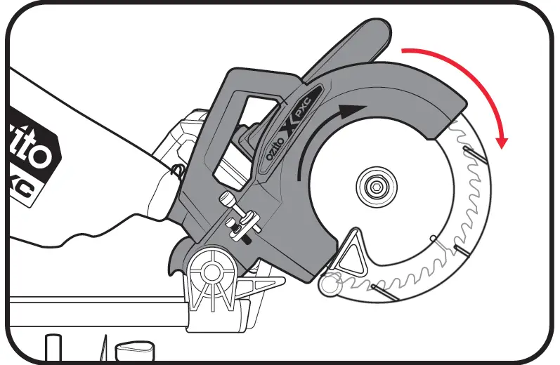 Ozito PXSMSS-036 Cordless Sliding Mitre Saw 35