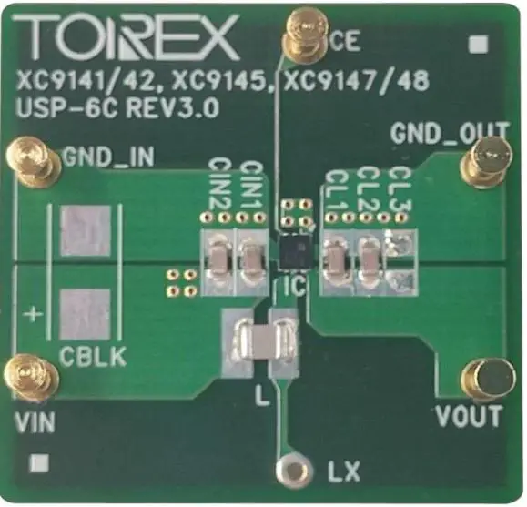 TOREX XC9145B50CER-G Evaluation Board-fig1