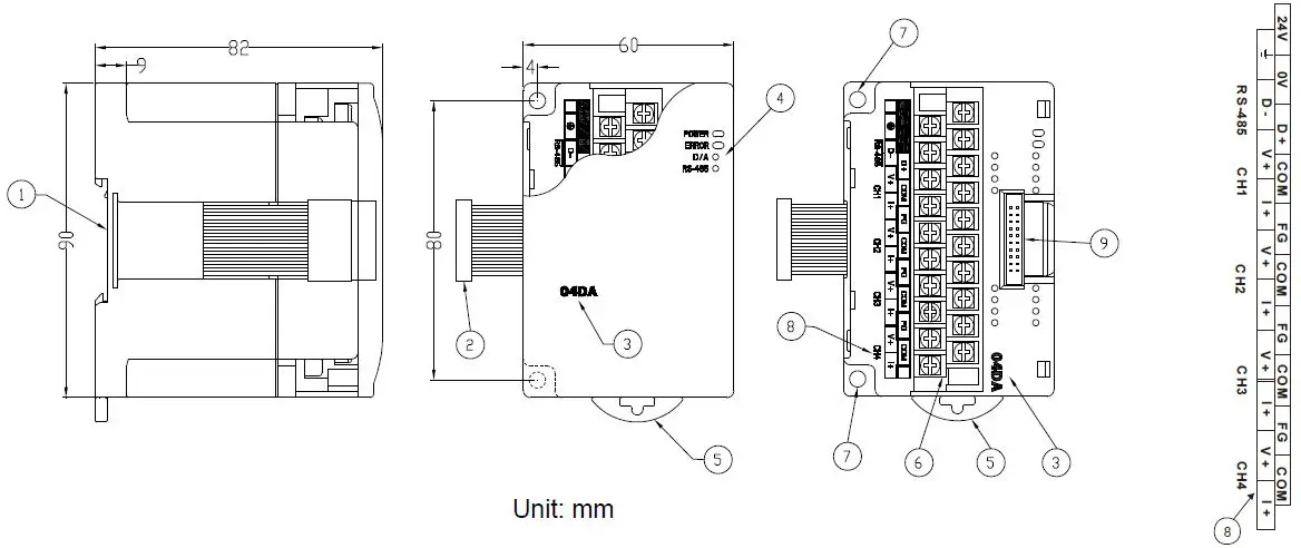DELTA-DVP04DA-H2-Analog-Output-Module-fig 2