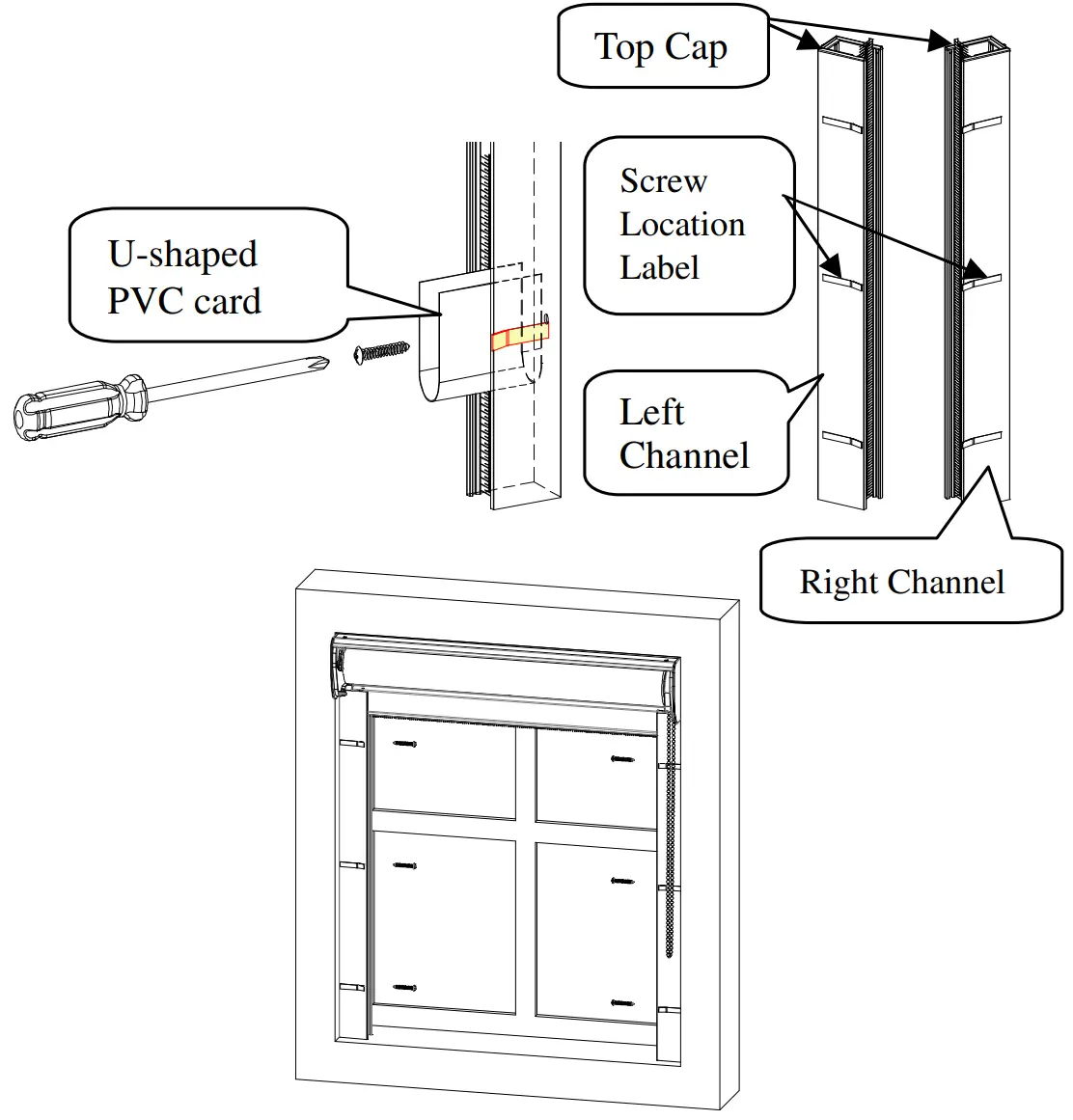 Installation side channels