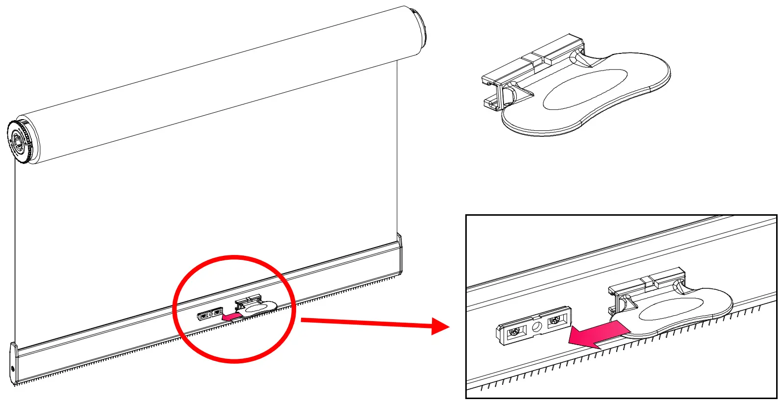 Installation of handle