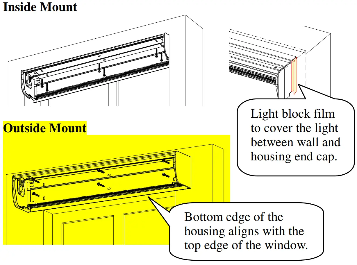 Installation of the housing