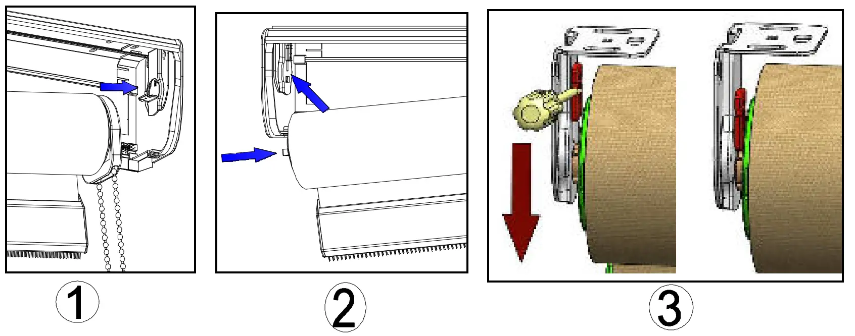 Installation of the shade