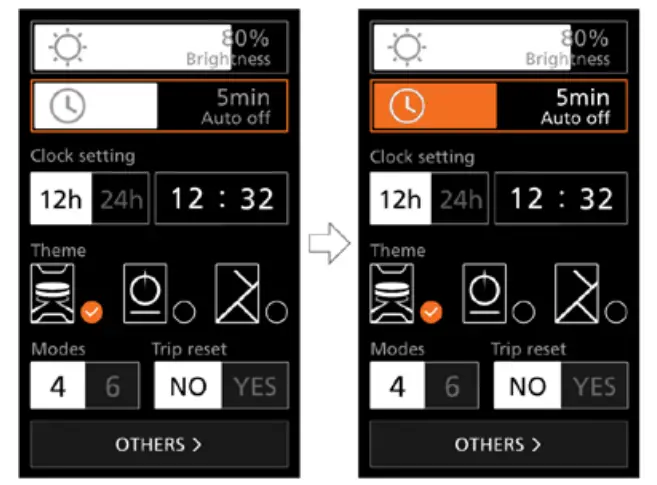 BAFANG DP C010.CB Display LCD - Brightness 1