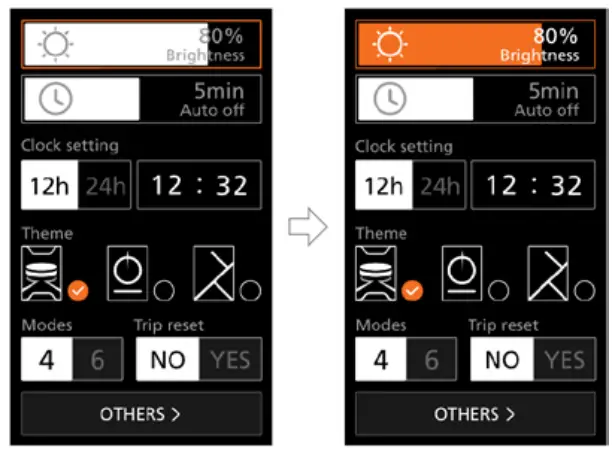BAFANG DP C010.CB Display LCD - Brightness